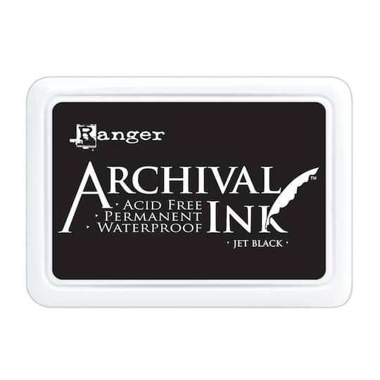 Avery Carter's Foam Stamp Pad, Black Ink, 2.75 inch x 4.25 inch, 3 Pads (50225)